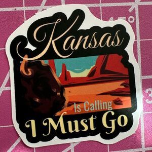 💜13/$13 +Bundle Sticker Sale | Travel Kansas Waterproof Sticker